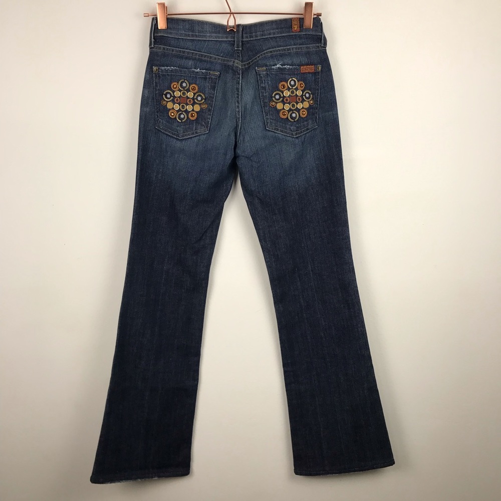 7 For All Mankind Medallion Bootcut Denim Jeans 25